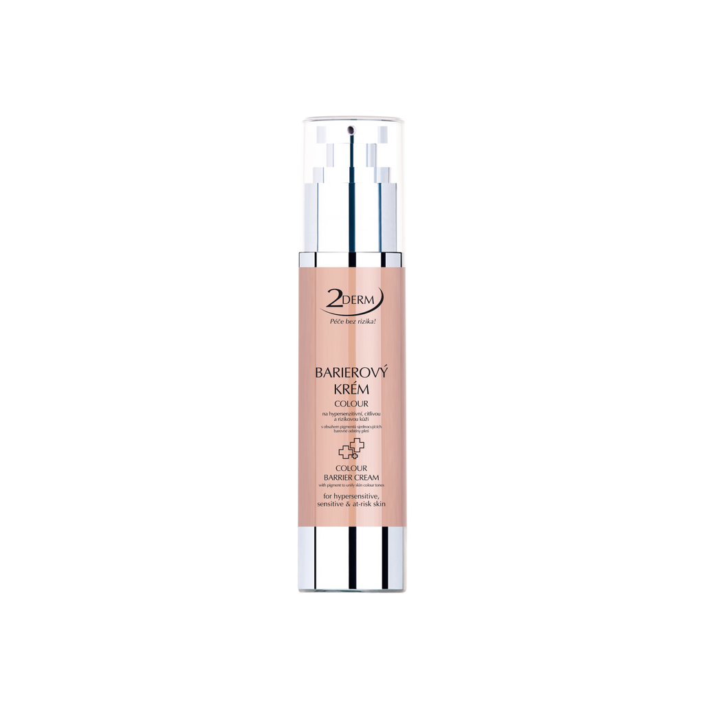 Tinted protective barrier cream for sensitive skin