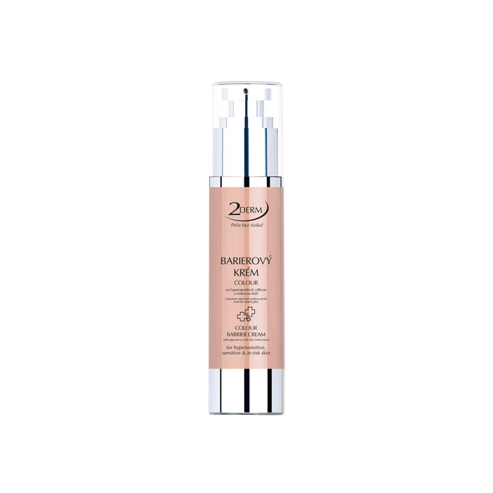 Tinted protective barrier cream for sensitive skin