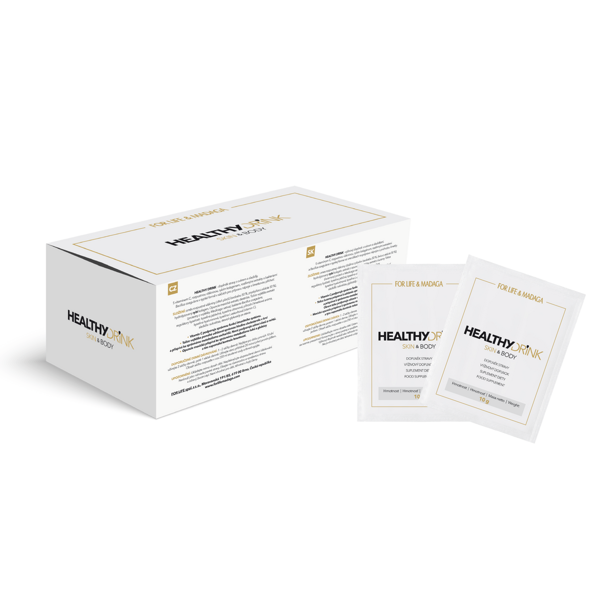 Food supplement with collagen and probiotics
