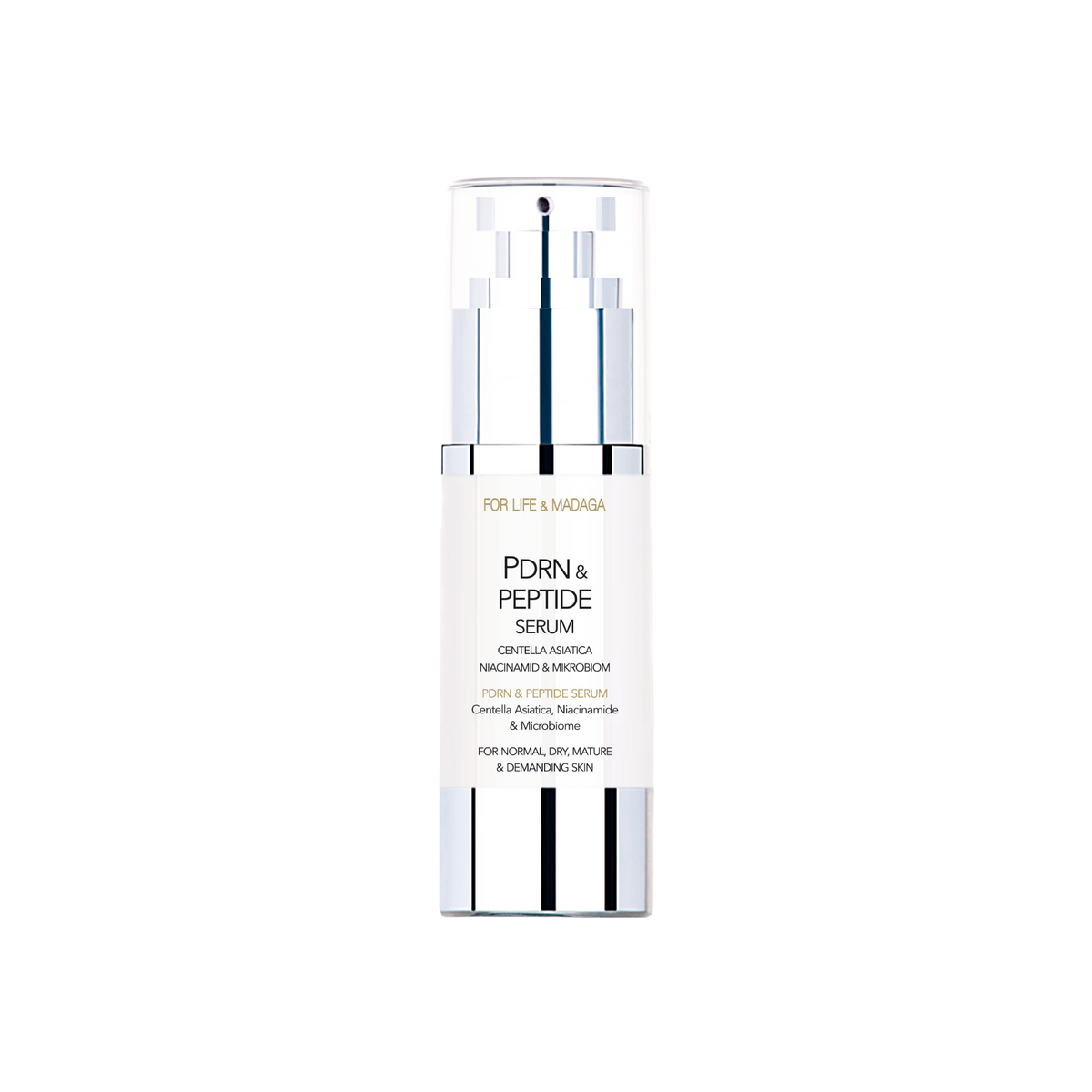Rejuvenating facial serum with PDRN and peptides