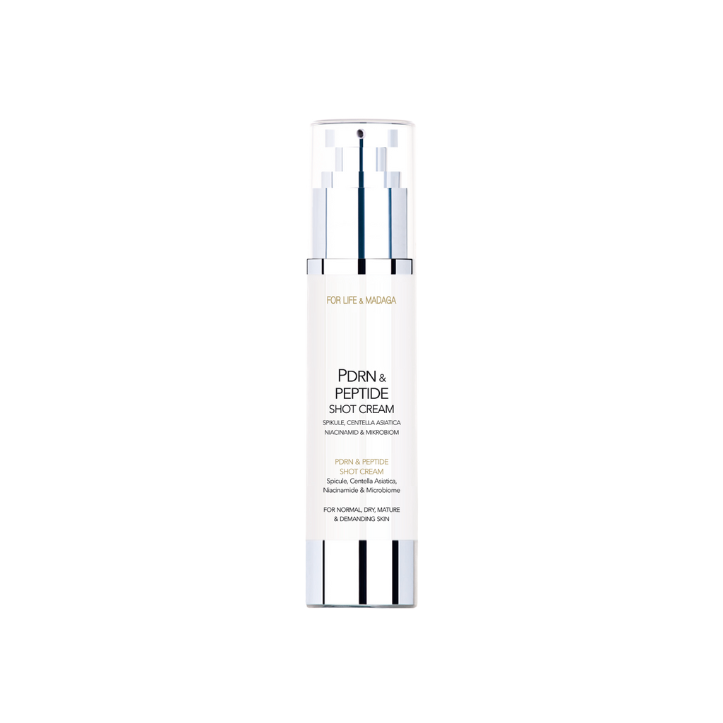 Rejuvenating facial cream with PDRN and peptides