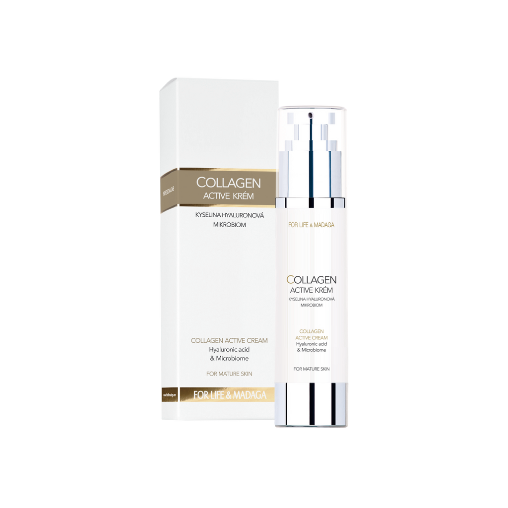 Collagen face cream with hyaluronic acid