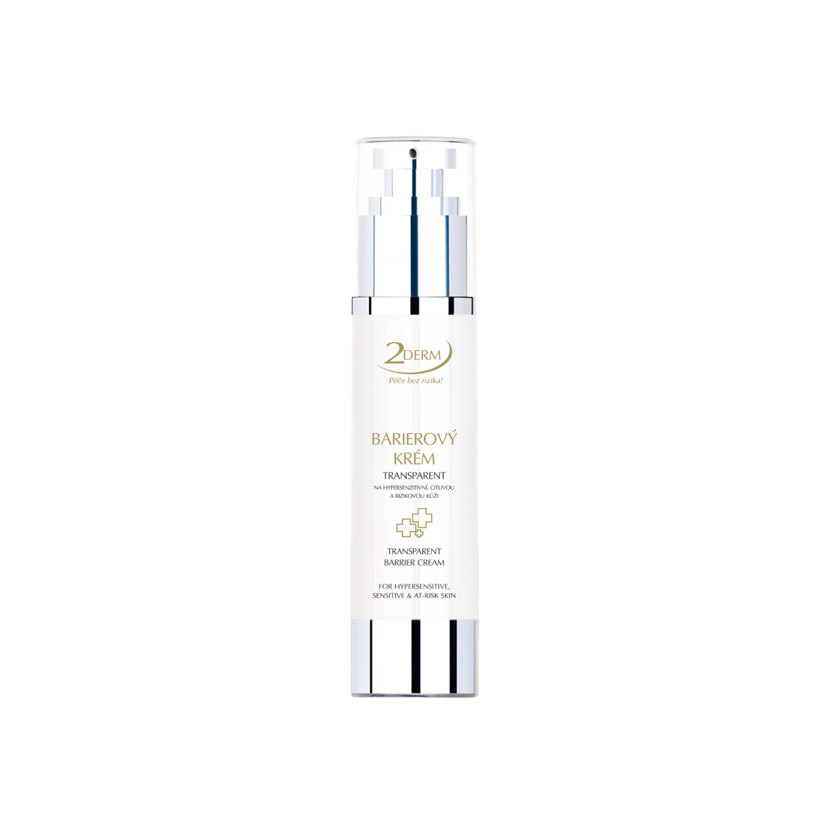 Transparent protective barrier cream for sensitive skin